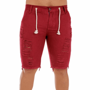 Bermuda Masculina Jeans Vinho: Charme Casual em Vinho