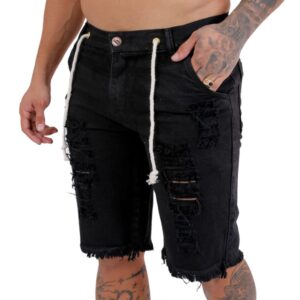 Short Jeans Masculino Preto: Intensidade do Preto