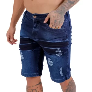 Jeans lavado escuro DETONADO