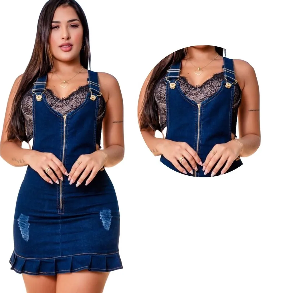 Vestido Jeans Feminina