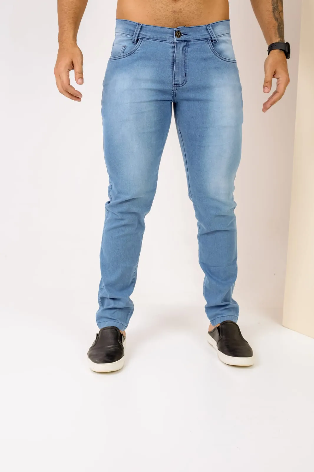 Calça Jeans Masculina com Lycra - Combina Estilo e Conforto